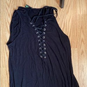 black maxi dress